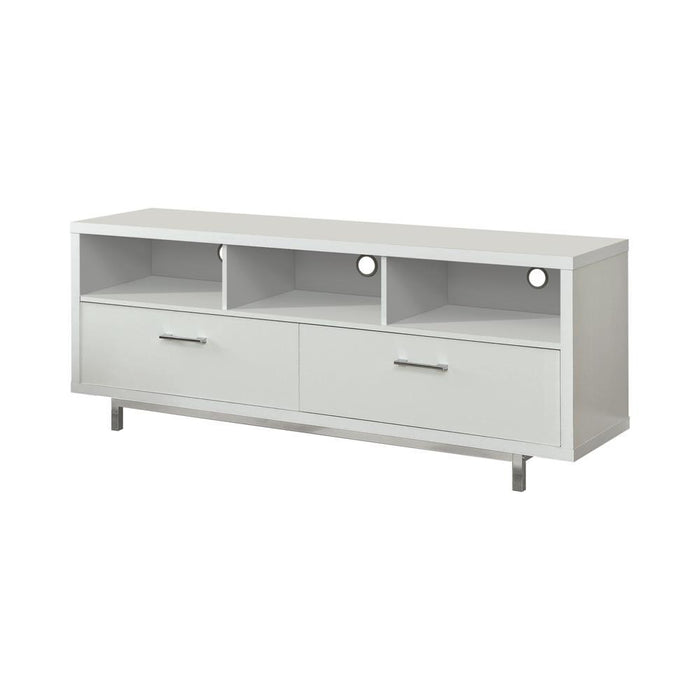 Casey 2-drawer Rectangular TV Console White