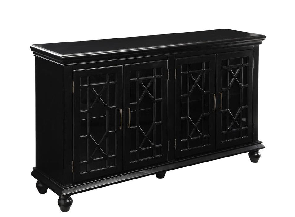 Kovu 4-door Accent Cabinet Black