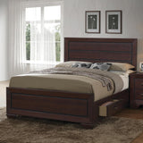 Kauffman California King, Eastren King, & Queen Panel Bed Dark Cocoa