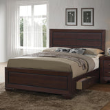 Kauffman California King, Eastren King, & Queen Panel Bed Dark Cocoa