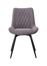 Diggs Upholstered Tufted Swivel Dining Chairs Grey and Gunmetal (Set of 2)