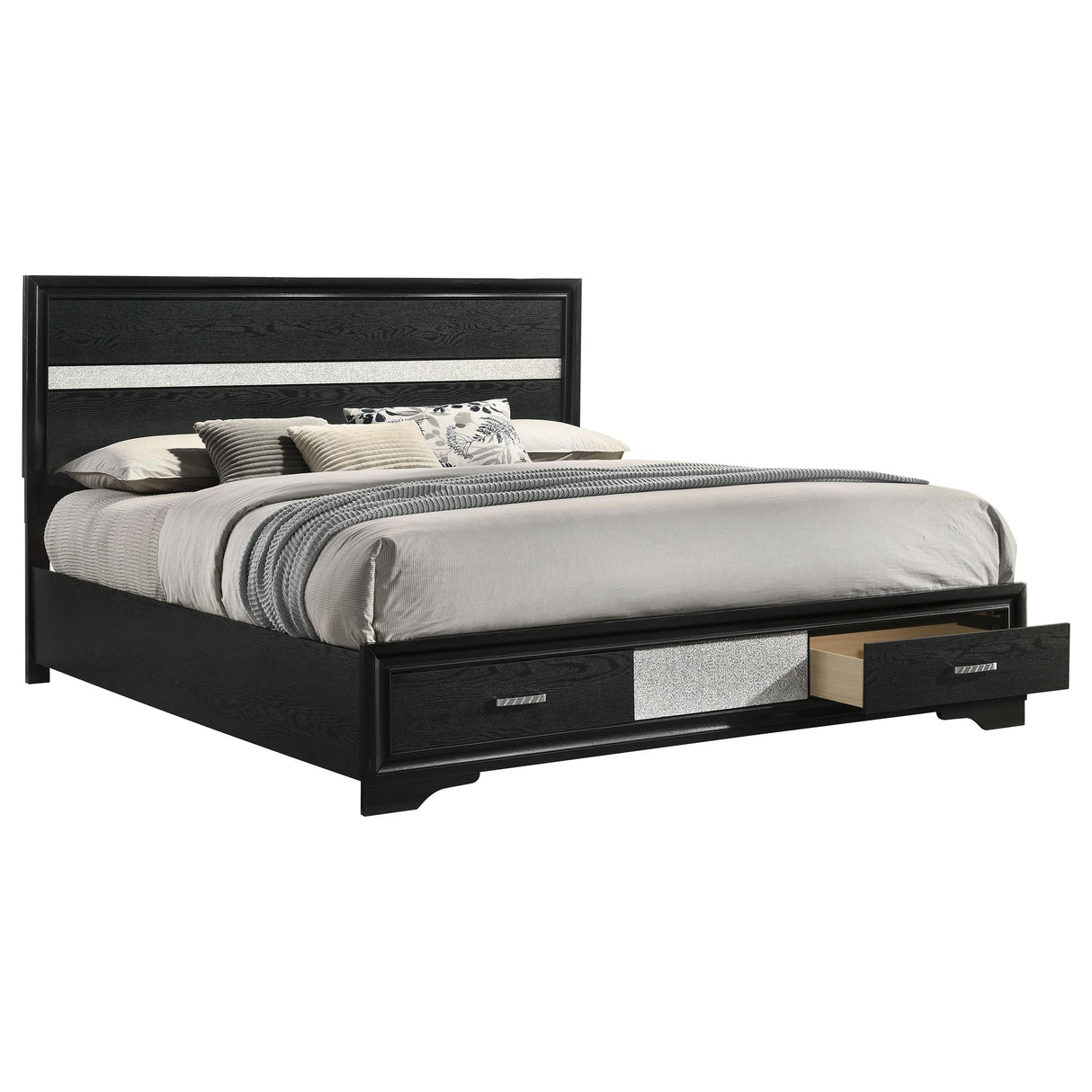 Miranda Panel Platform Storage Bed