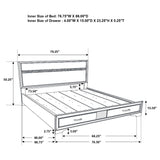 Miranda Panel Platform Storage Bed