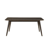 Rex 72" Fixed Top Rectangle Dining Table-Walnut