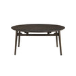 Rex 65" Round Table With Self Storing Leaves-Walnut