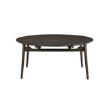 Rex 65" Round Table With Self Storing Leaves-Walnut