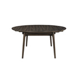 Rex 65" Round Table With Self Storing Leaves-Walnut