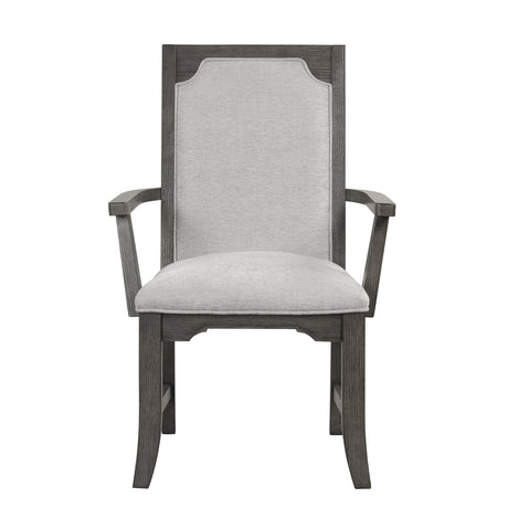 Lisbon Dining Arm Chair (2 Per Carton)-Gray