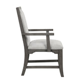 Lisbon Dining Arm Chair (2 Per Carton)-Gray