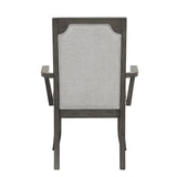 Lisbon Dining Arm Chair (2 Per Carton)-Gray