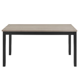 Daphne 5 Pc Natural 60" Dining Set W/Natural Chairs