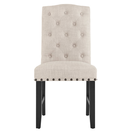 Daphne 5 Pc Natural 60" Dining Set W/Natural Chairs