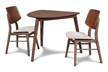 Oscar Corner Table-Walnut