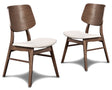 Oscar Chair With Natural Cushion-Walnut