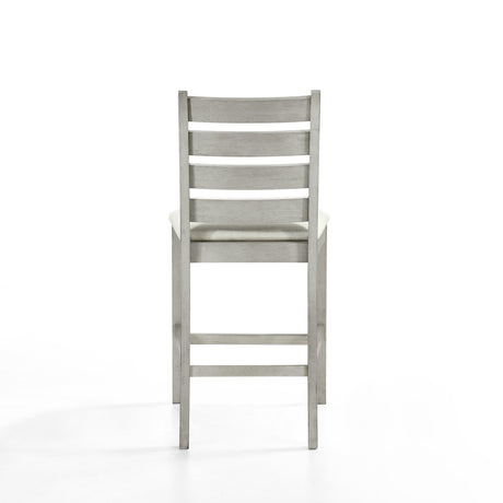 Pascal Ladderback Counter Chair (2 Per Carton)-Driftwood