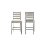 Pascal Ladderback Counter Chair (2 Per Carton)-Driftwood