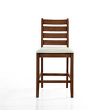 Pascal Ladderback Counter Chair (2 Per Carton)-Walnut