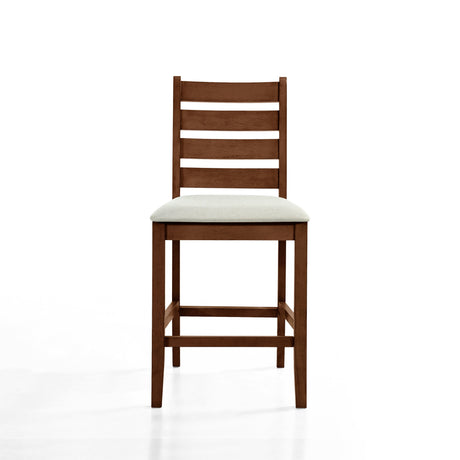 Pascal Ladderback Counter Chair (2 Per Carton)-Walnut