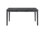 Gia 5 Pc 60" Dining Table & 4 Chairs-Gray