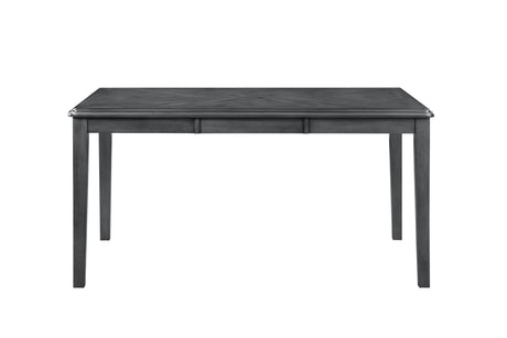 Gia 5 Pc 60" Dining Table & 4 Chairs-Gray