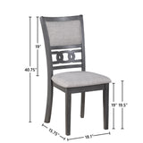 Gia Dining Chairs (2/Ctn)-Gray
