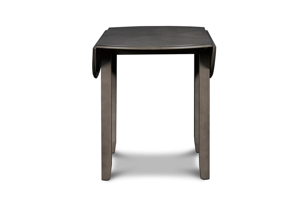 Gia 3 Pc 42" Drop Leaf Dining Table & 2 Chairs-Gray