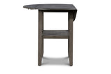Gia 3 Pc 42" Counter Drop Leaf Table & 2 Chairs-Gray