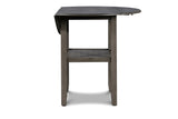 Gia 3 Pc 42" Counter Drop Leaf Table & 2 Chairs-Gray