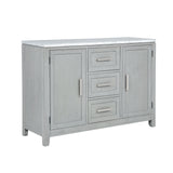 Fiona Marble Top Dining Buffet/Server-Mist Gray