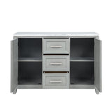 Fiona Marble Top Dining Buffet/Server-Mist Gray
