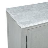 Fiona Marble Top Dining Buffet/Server-Mist Gray