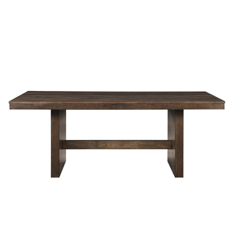 Kody Rectangle Dining Table Base-Dk Walnut