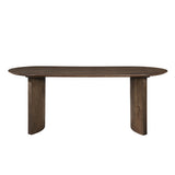 Kody Oval Dining Table Base-Dk Walnut