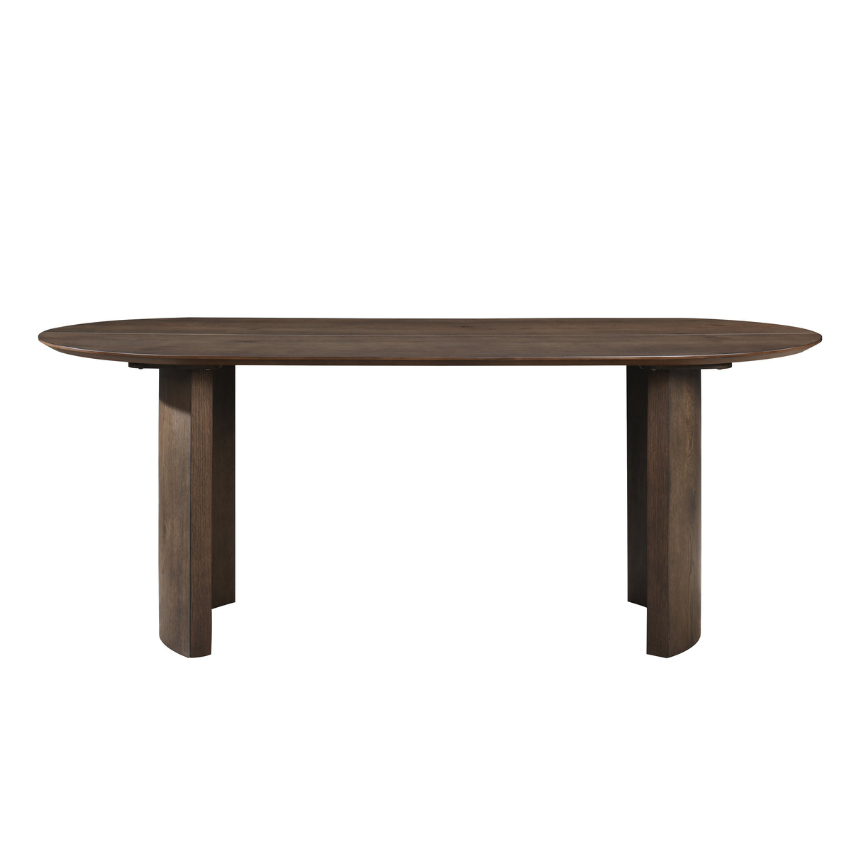 Kody 79" Oval Dining Table Top-Dk Walnut