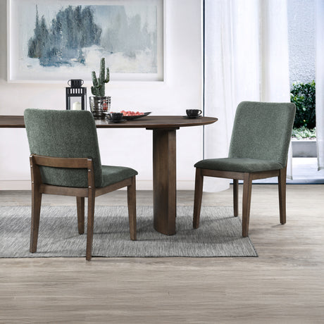 Kody Upholstered Dining Chair (2 Per Carton)-Forest Green