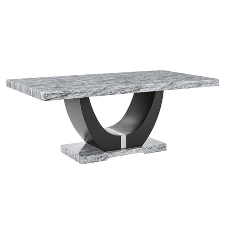 Lyra Dining Table Top And Base Bottom Marble