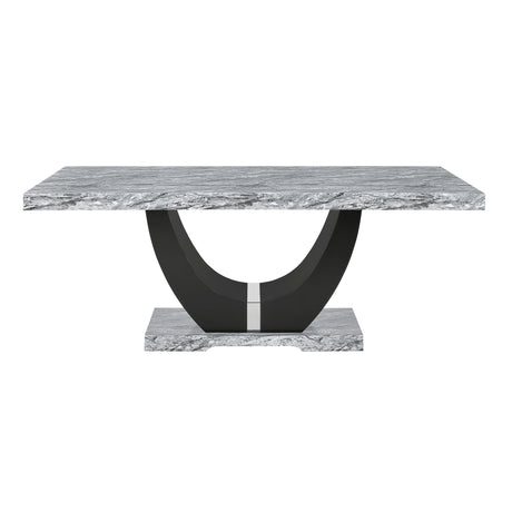 Lyra Dining Table Top And Base Bottom Marble