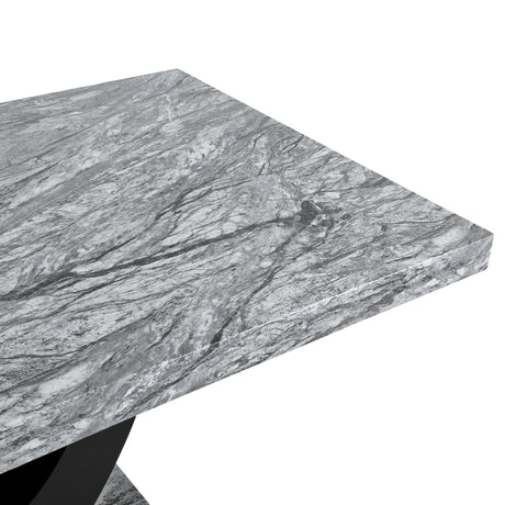 Lyra Dining Table Top And Base Bottom Marble