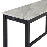 Celeste Theater Bar Table W/ 3 Stools-Black