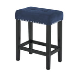 Celeste Theater Bar Table W/ 3 Stools-Blue