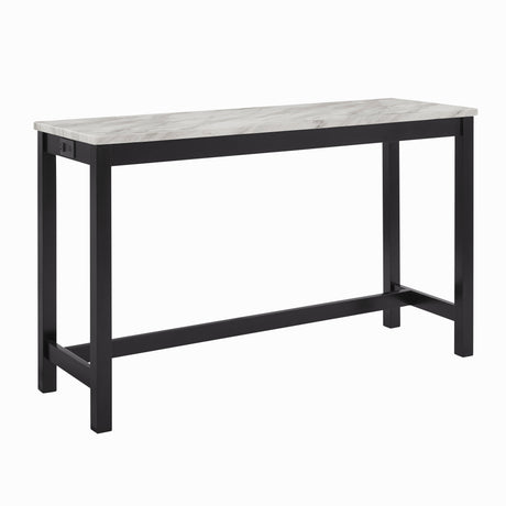 Celeste Theater Bar Table W/ 3 Stools-Gray