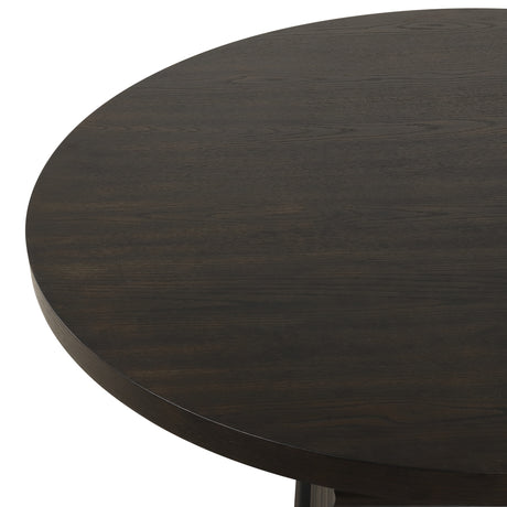 Plateau Round Dining Top-Rustic Espresso