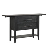 Sable Crest Drop Leaf Server-Black