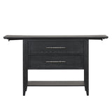 Sable Crest Drop Leaf Server-Black