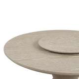 Gwendolyn Round Dining Table Base-Cerused Taupe