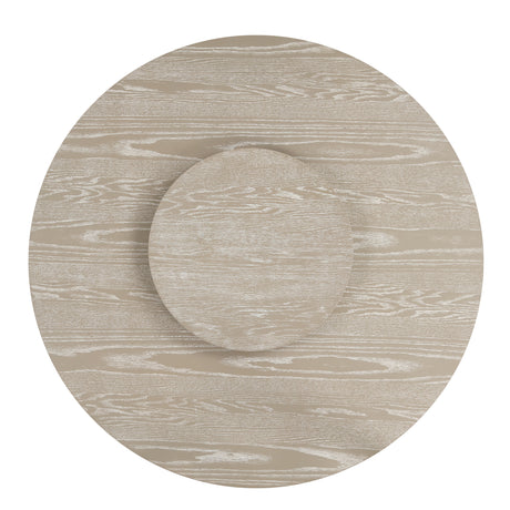 Gwendolyn Round Dining Table Top & Lazy Susan-Cerused Taupe