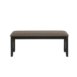 Potomac Dining Bench-Brown/Black