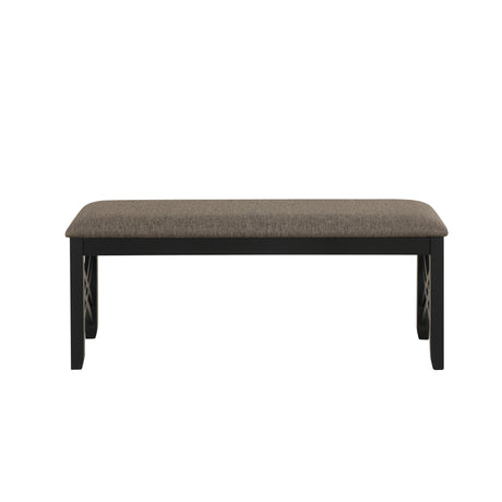 Potomac Dining Bench-Brown/Black