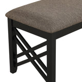 Potomac Dining Bench-Brown/Black