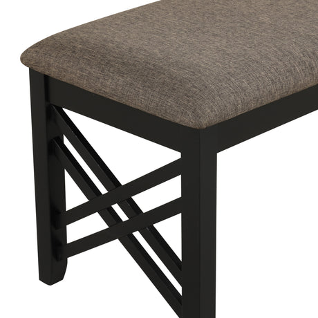 Potomac Dining Bench-Brown/Black